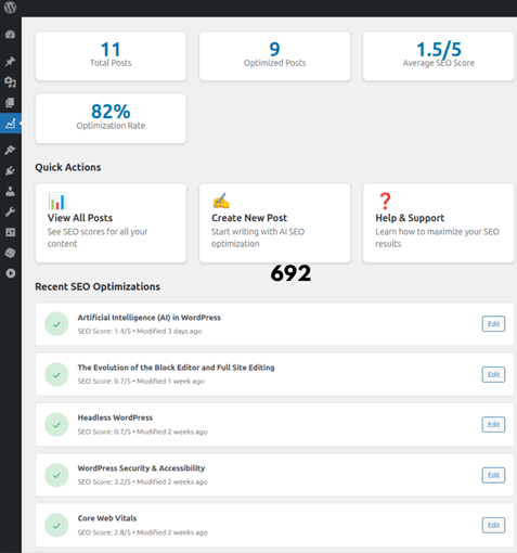 Posts dashboard with SEO scores screenshot-3.png