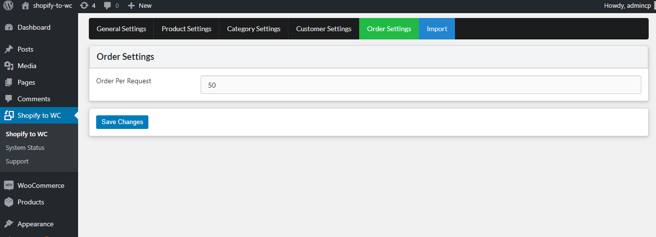 Importing Categories