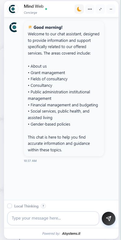 Mobile responsive view.