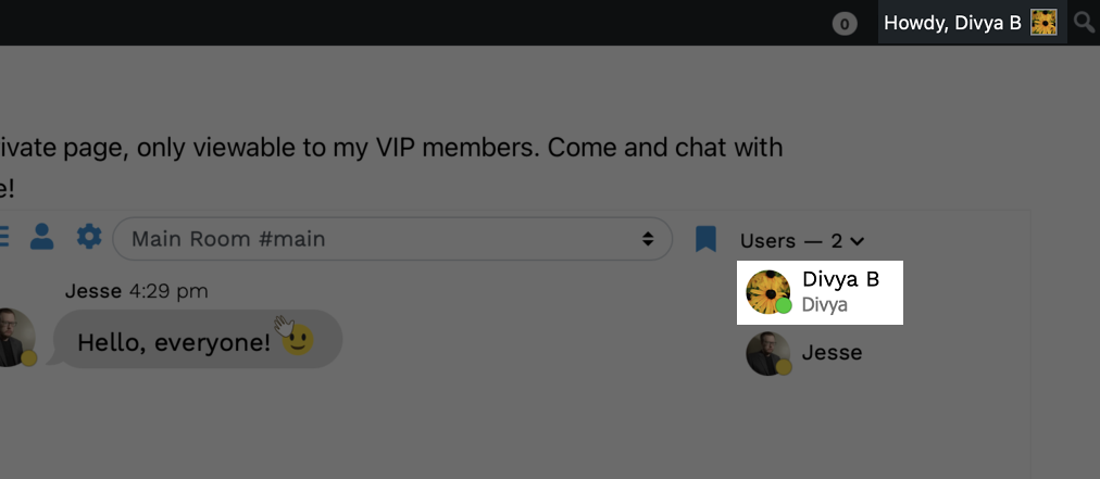 Minnit seamlessly and securely connects with WordPress accounts using SSO. Names and pictures automatically populate in the chat, reducing friction for users and ensuring a smooth experience.