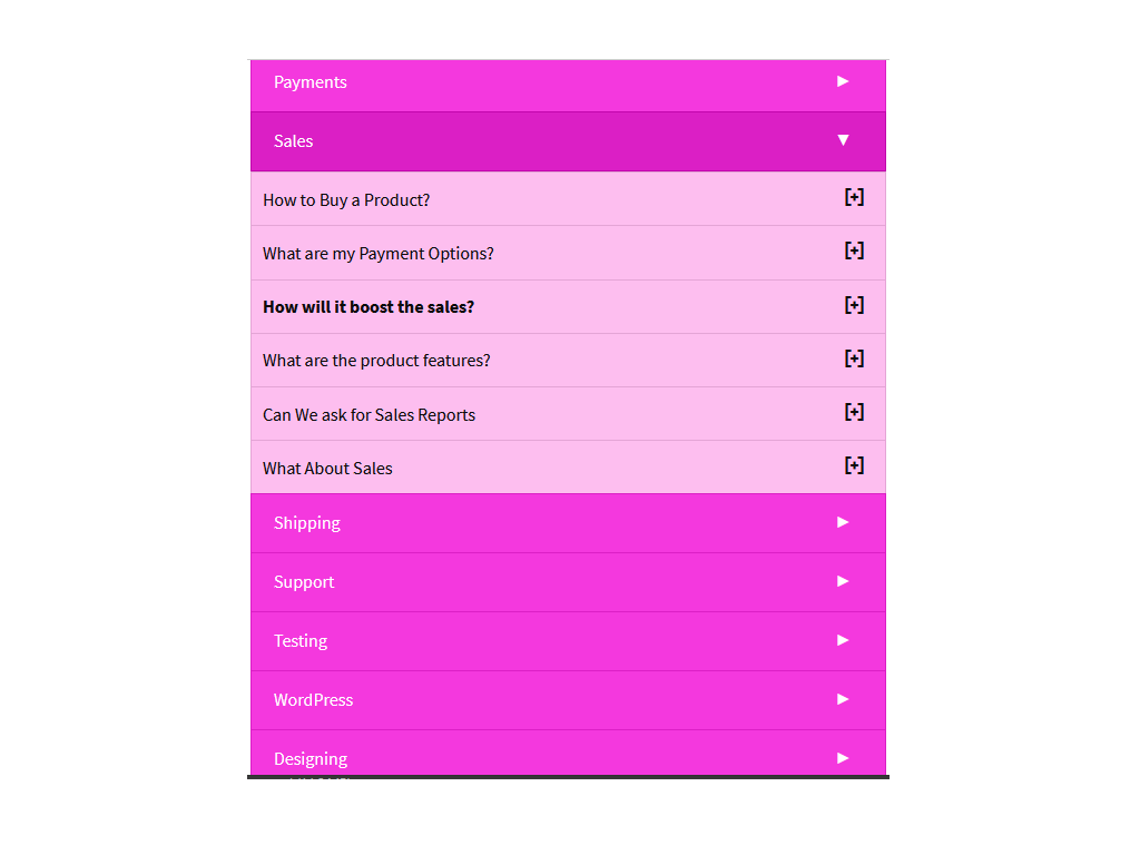 Simple FAQ Layout