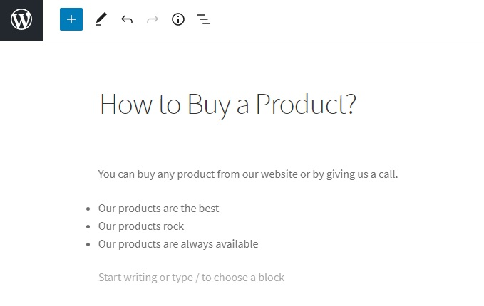 Simple Block (more blocks also available)