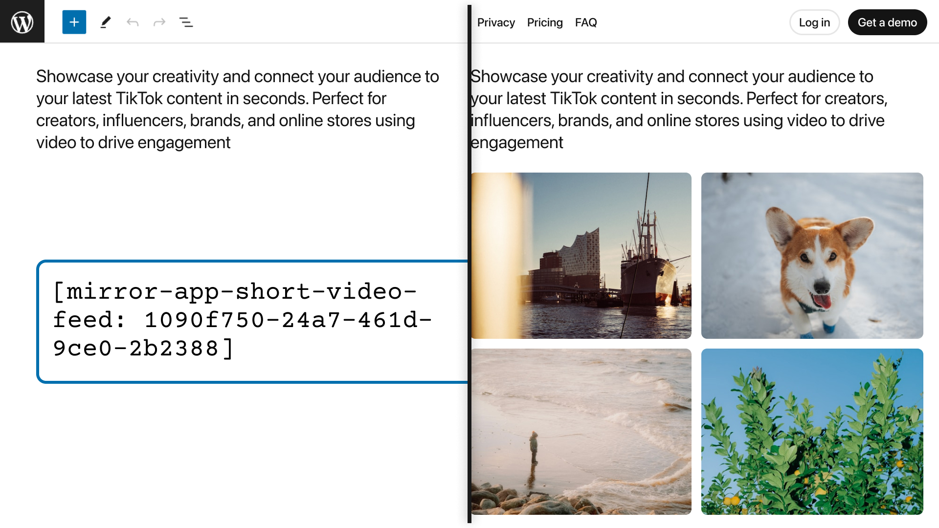 Sorting and filtering configuration