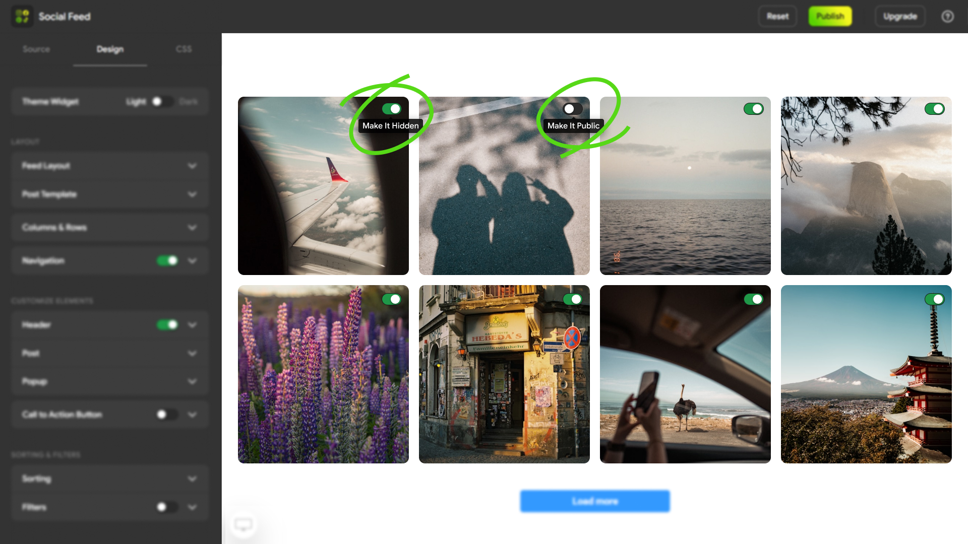 Mirror App dashboard – customizing the widget