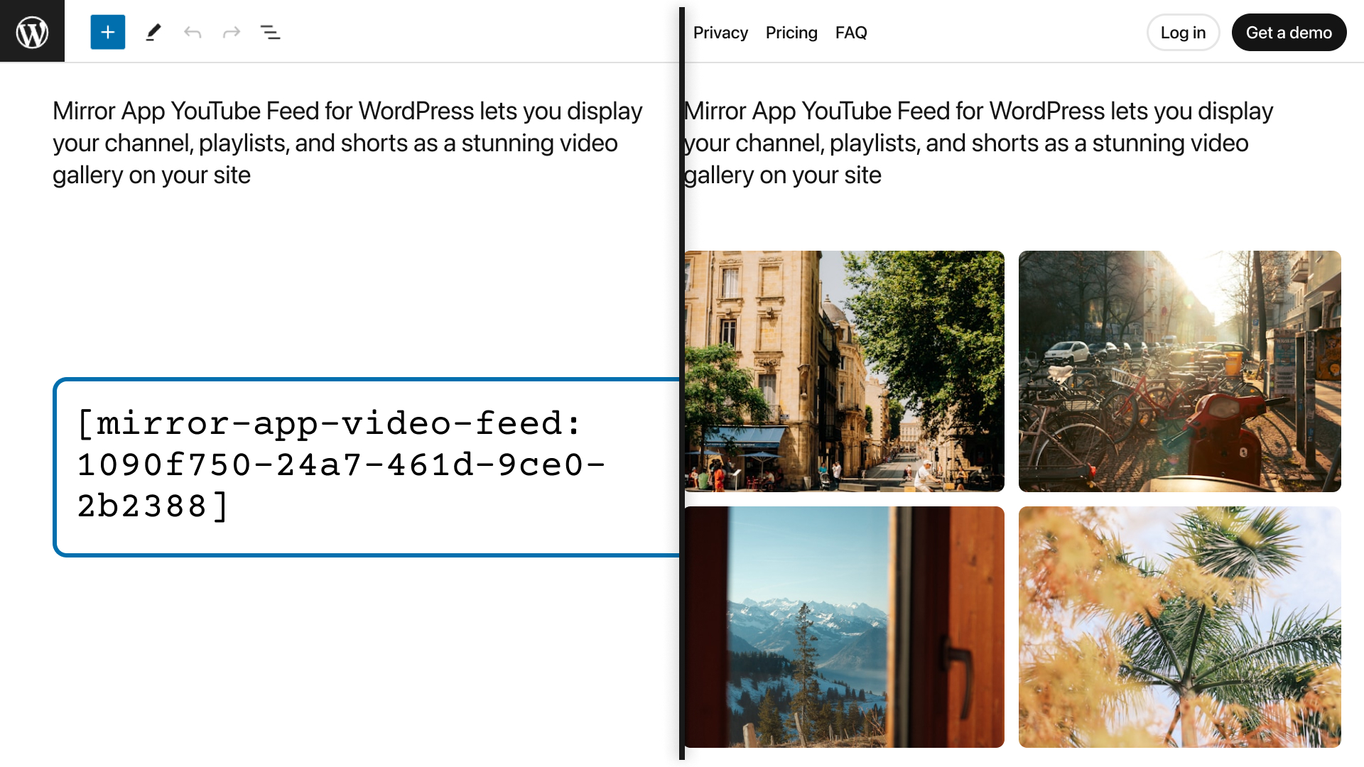 Sorting & filters configuration.