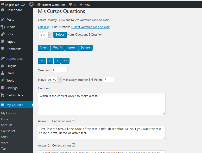 Example Page with Vimeo Video content navigation with chapters (cuepoint)restricted to subscribers.
