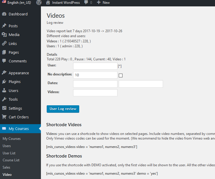 Settings (part 1)