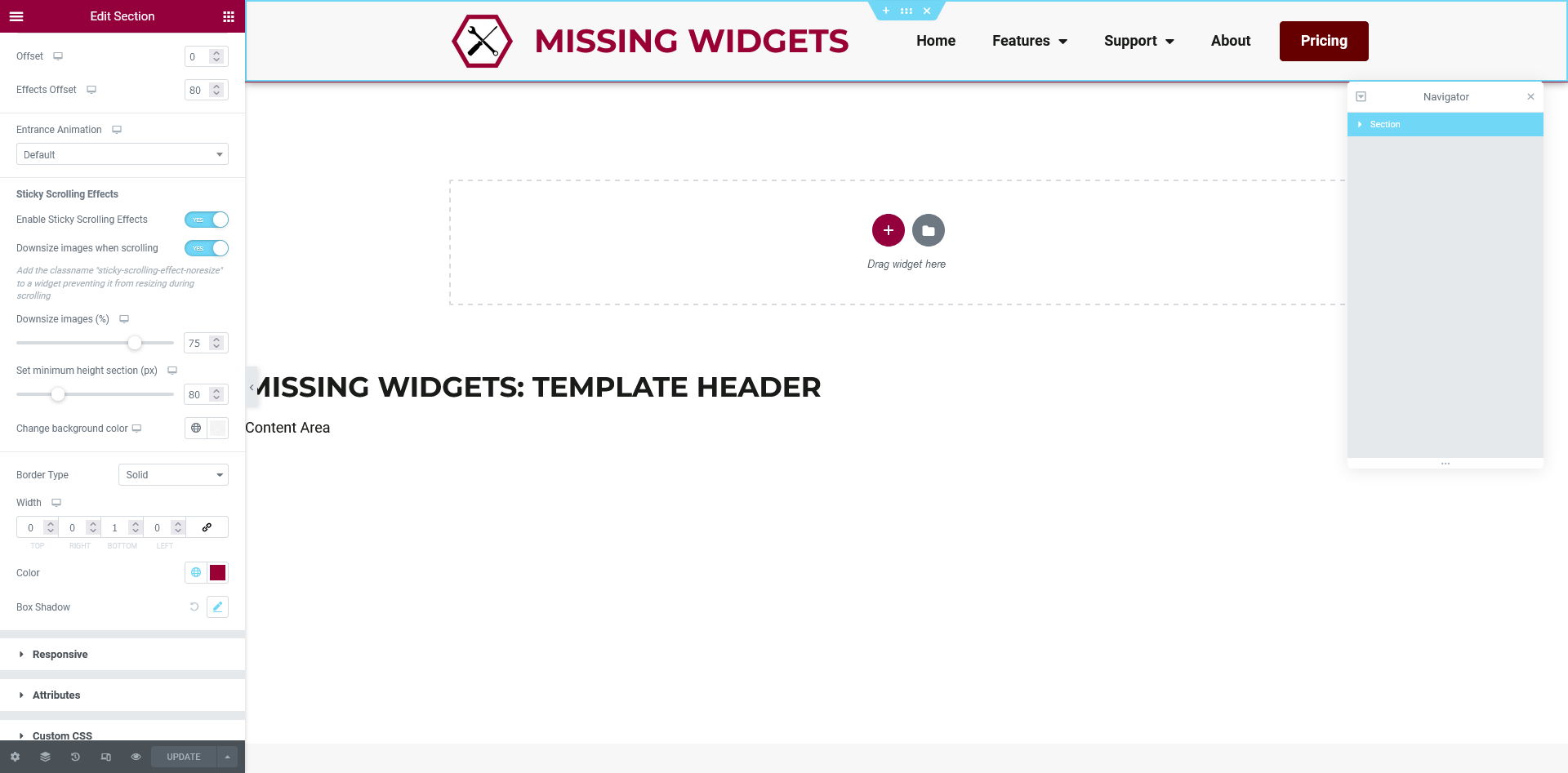 **Numbered list widget.** Create and style a responsive numbered listing.