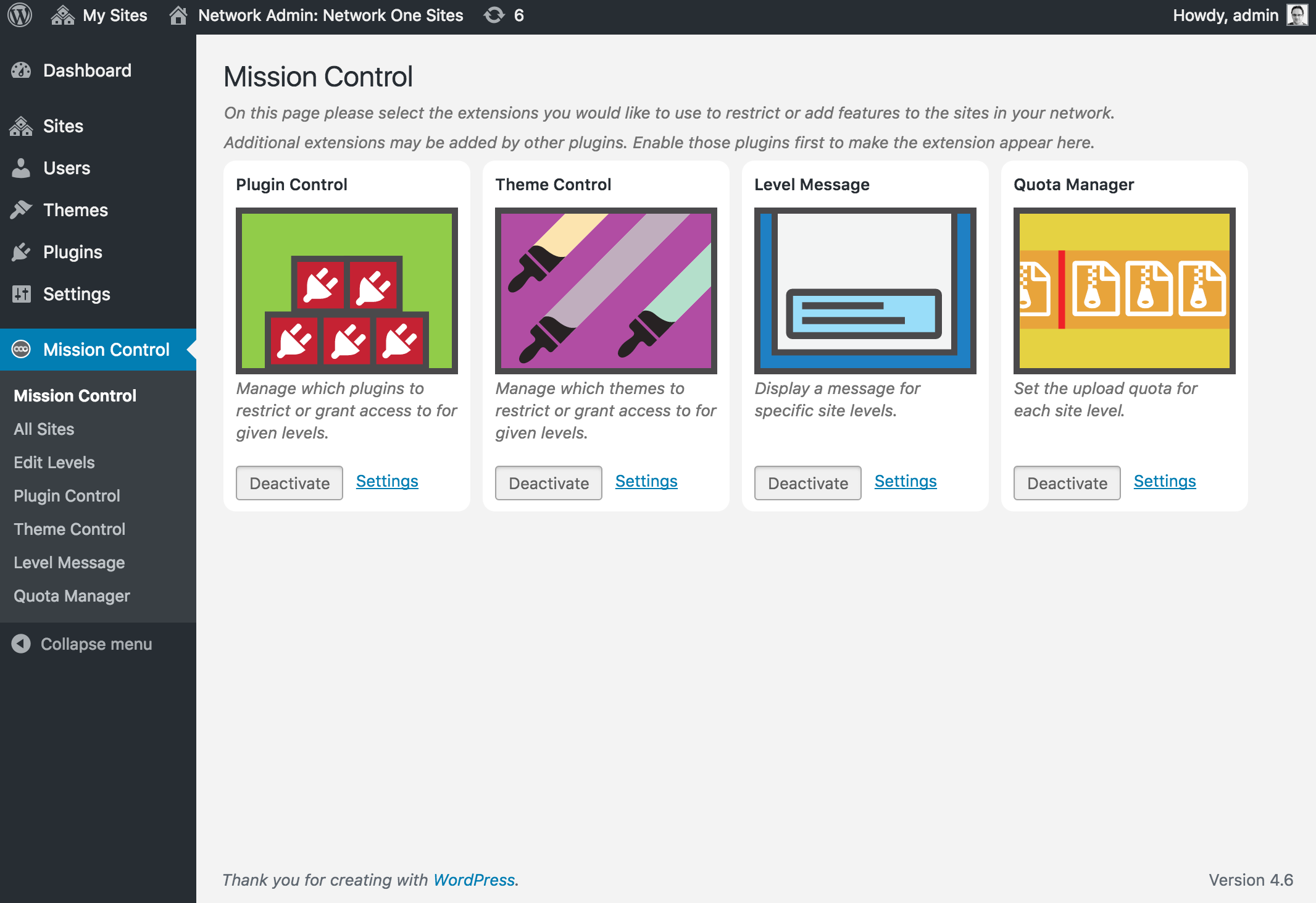 Mission Control extensions.