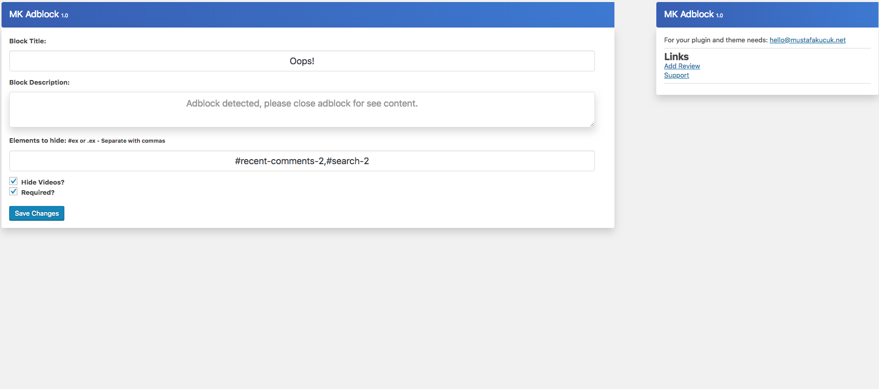 Admin Panel