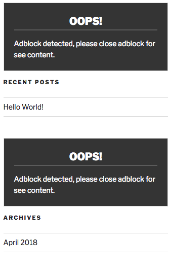 Hide Any Content