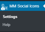 MM Social admin menu