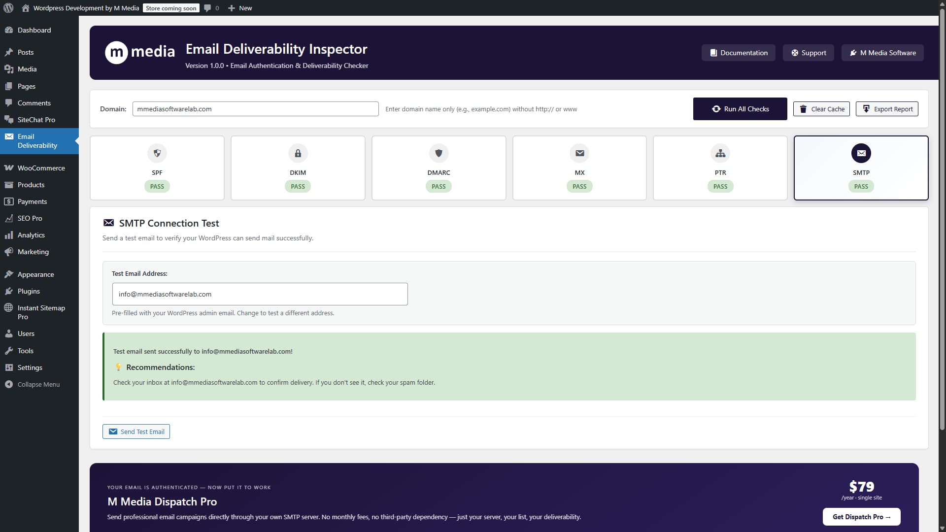 DKIM check - fail with recommendations