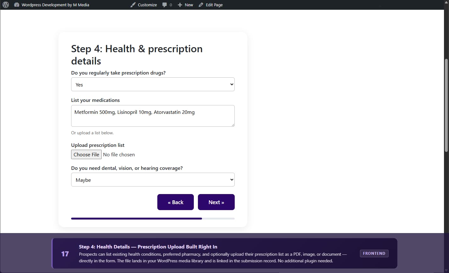 Submissions Dashboard — manage all leads in WordPress admin