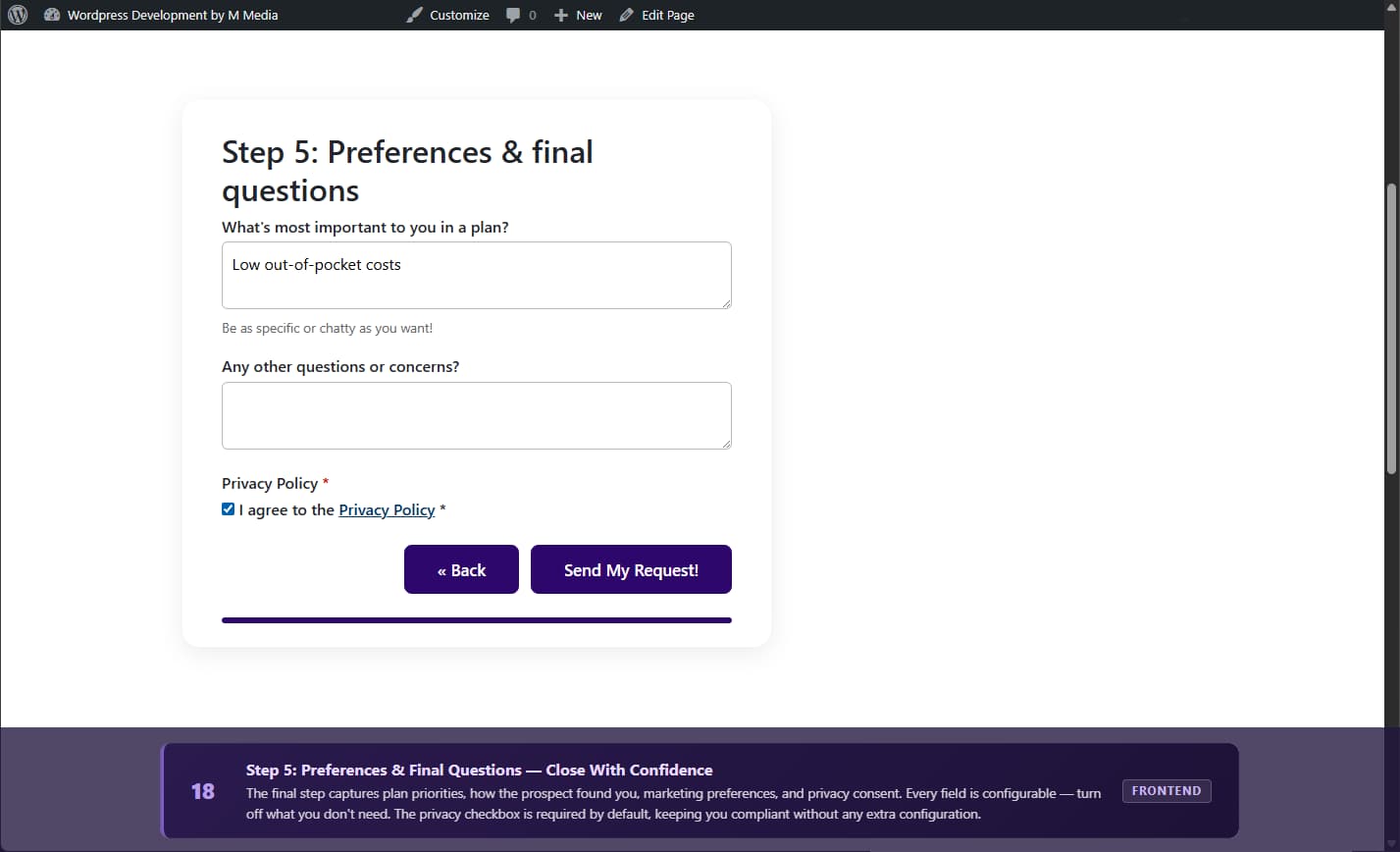 Submission Detail — complete prospect record at a glance