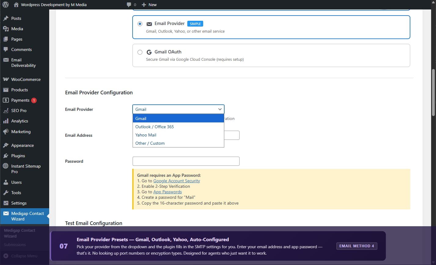 Step 4: Health Details — health conditions, preferred pharmacy, and optional prescription file upload