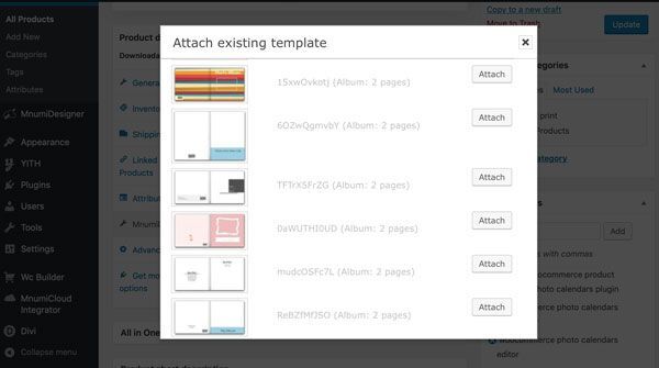 Adding template to WooCommerce product