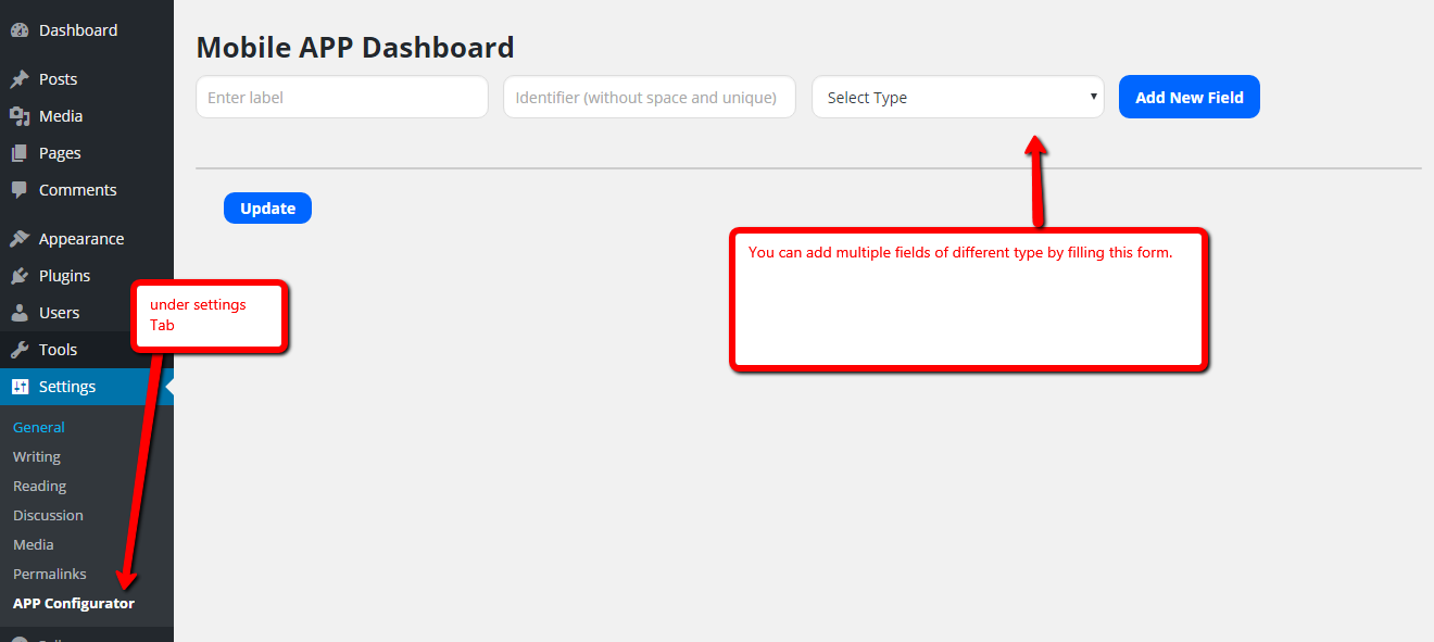 You can add multiple fields of different type as many as you want and save data in it.