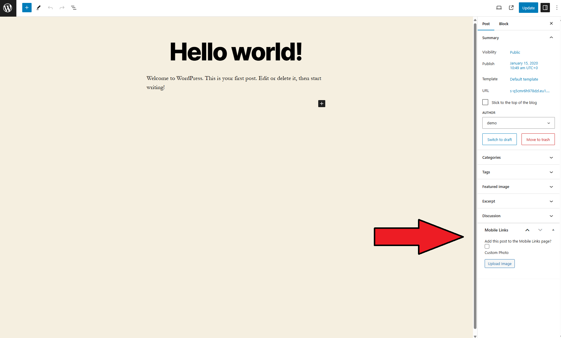 How to add the post to the article page.