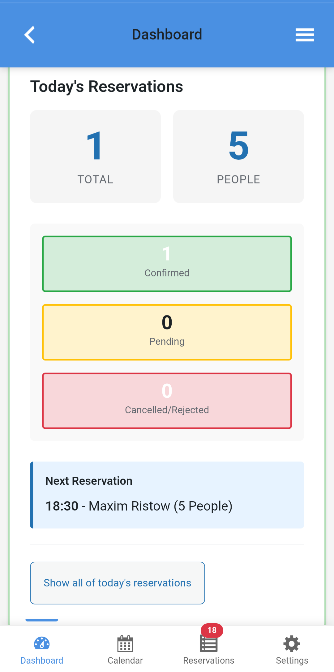 The language selection with 9 supported languages.