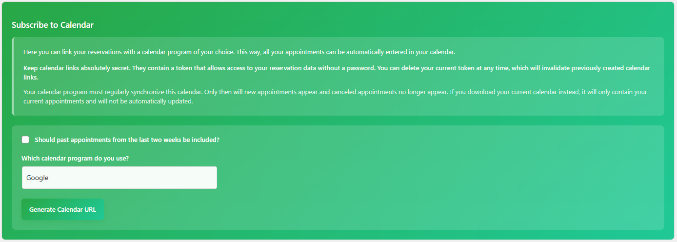 The reservation detail modal that opens when clicking on a reservation in the calendar.