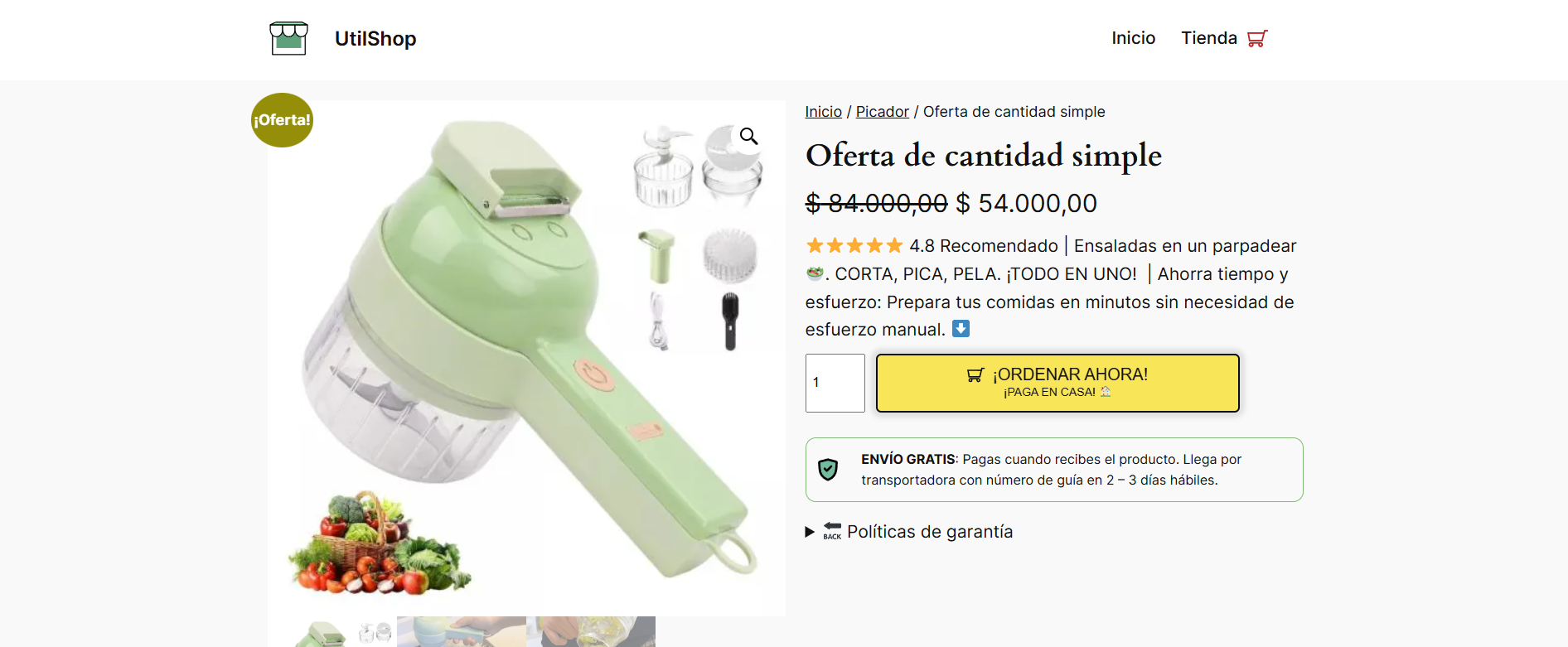 Formulario Modal COD Form con estados