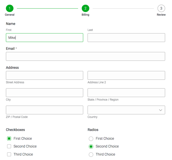 Modern Designs Form (Free Version)