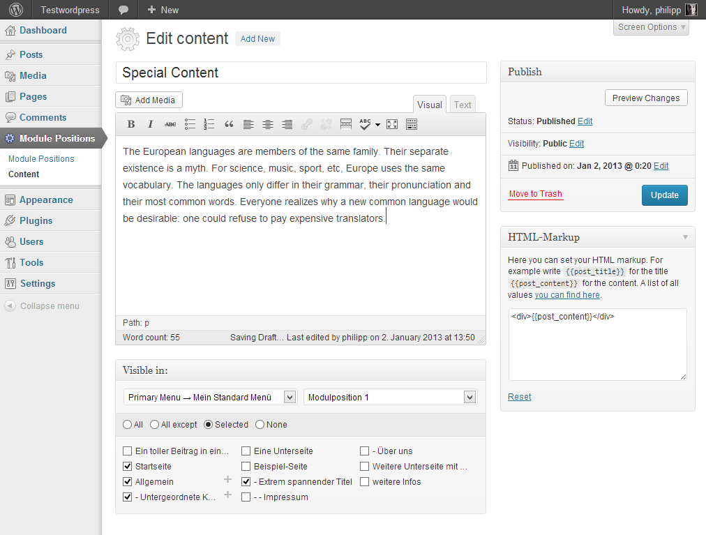 Create Content.
