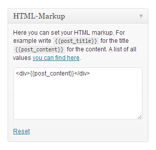 Define your HTML-Markup.