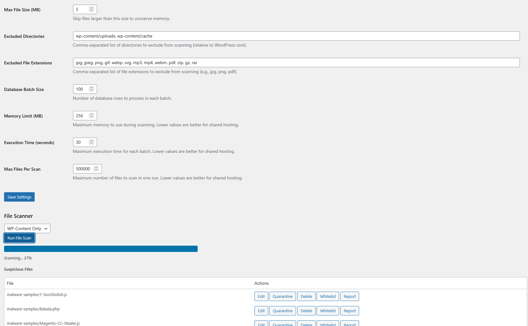 Firewall Settings