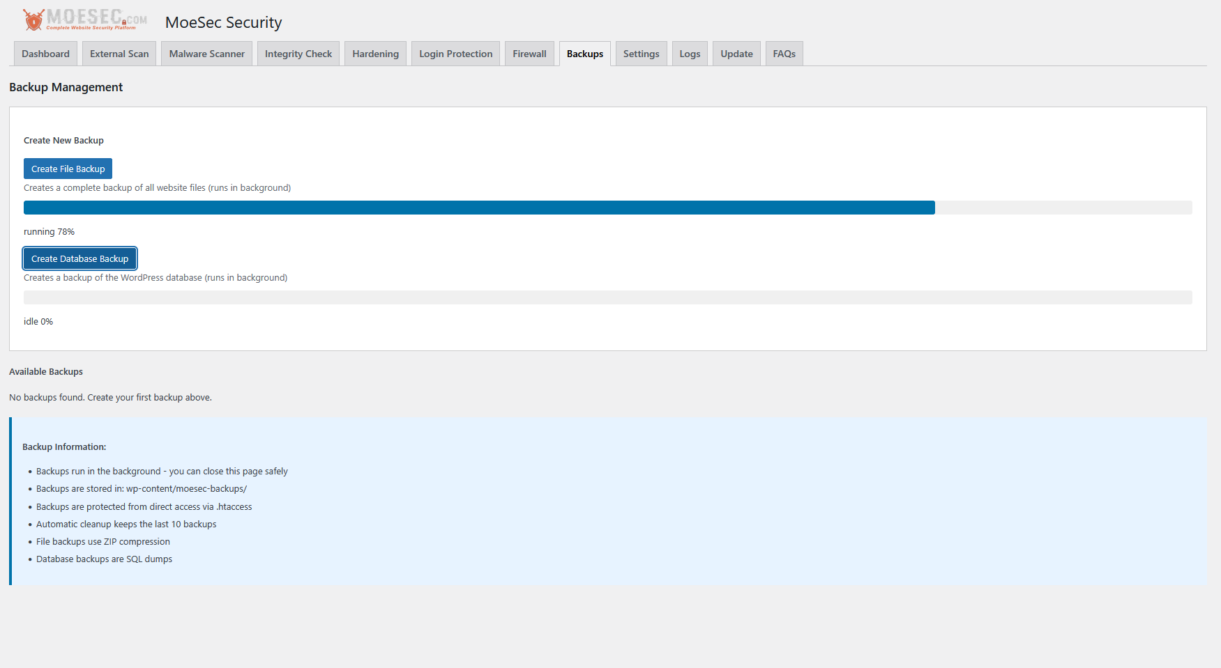Login Protection & 2FA Configuration