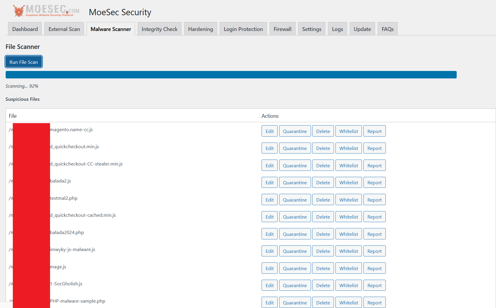 Database Malware Scanner
