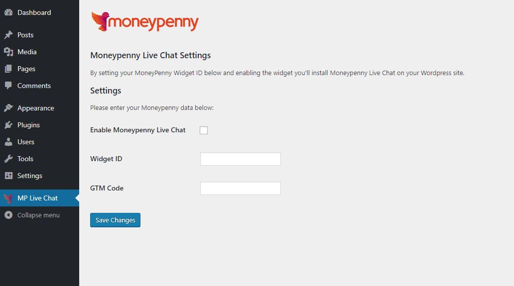 Plugin via Wordpress admin