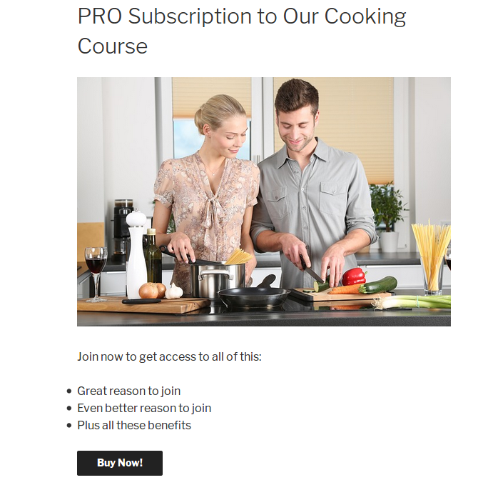 Example of how it may look on the front-end