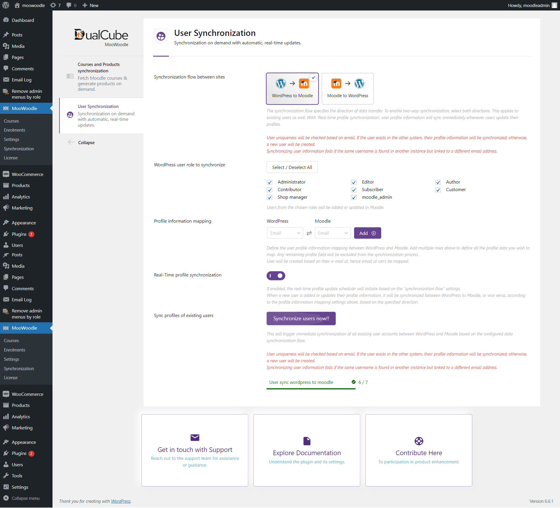 See the list of all enrolled users and their corresponding courses.