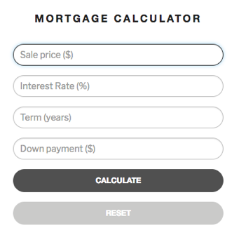 This is a screenshot of the default design, embedded as a Shortcode.