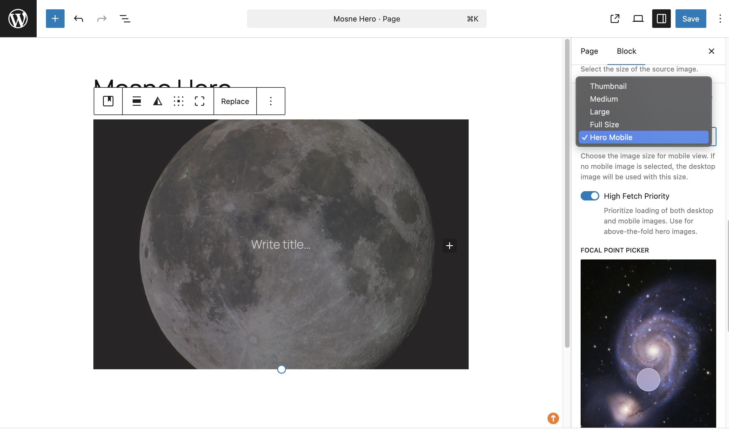 Add mobile image and select the size that perfectly fits your design