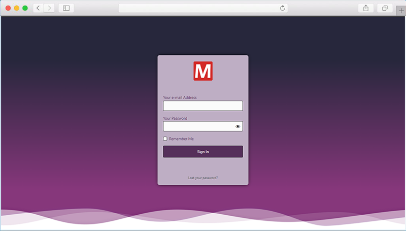 Custom login design 1