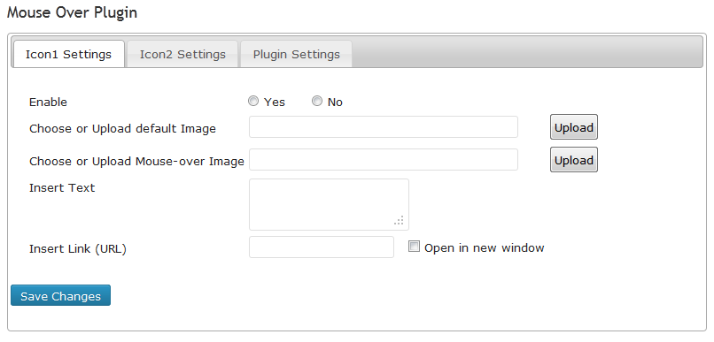 screenshot-2.png   Icon Setting tab:  Upload images, insert text and link.