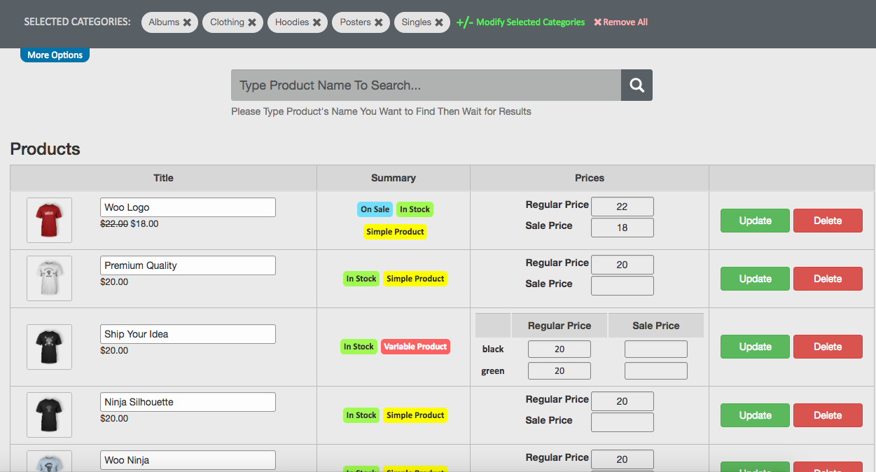 **Plugin's Menu** Once You Install The Plugin You can see its menu inside Woocommerce Admin Menu.