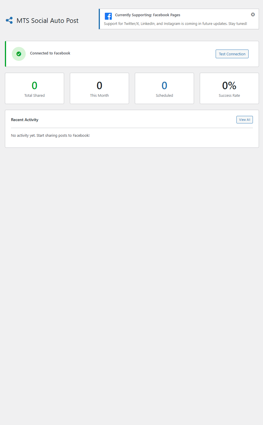 **Dashboard** — Monitor your connection status, sharing stats, and recent activity at a glance
