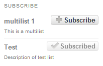 User interface of MultiMailChimp.