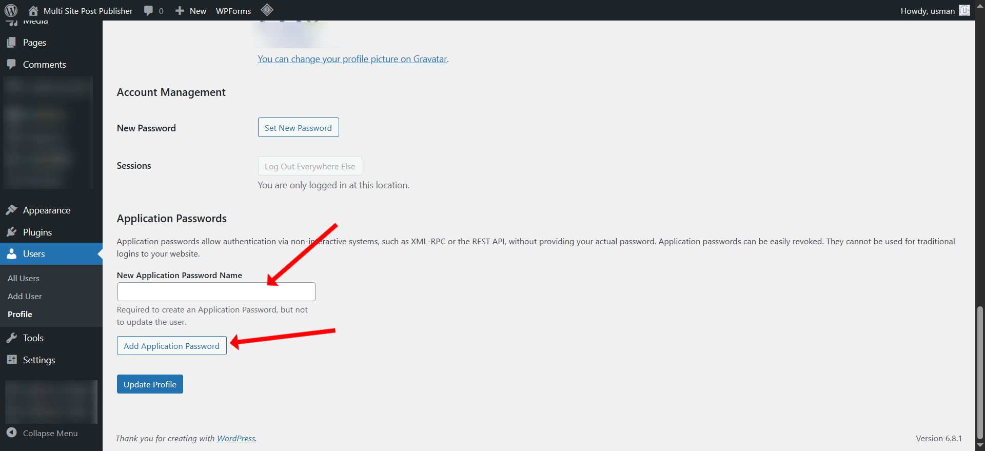 Add multiple remote WordPress sites