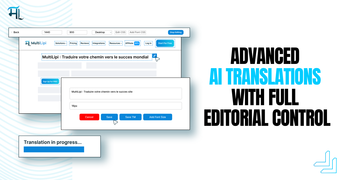 Your site, your languages—instantly updated.