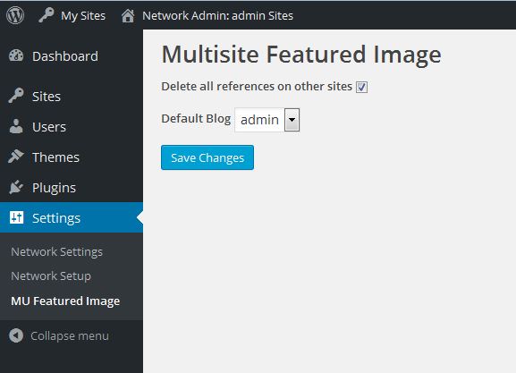 Settings Page in the Network Settings