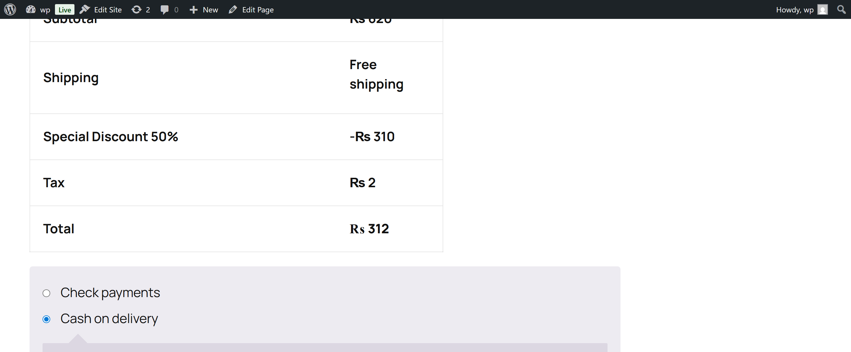 Fixed Discount applied at checkout (Block Checkout)