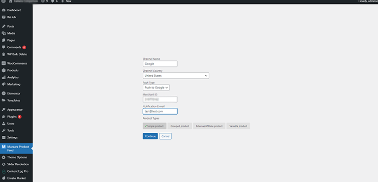 Set Up Of Plugin