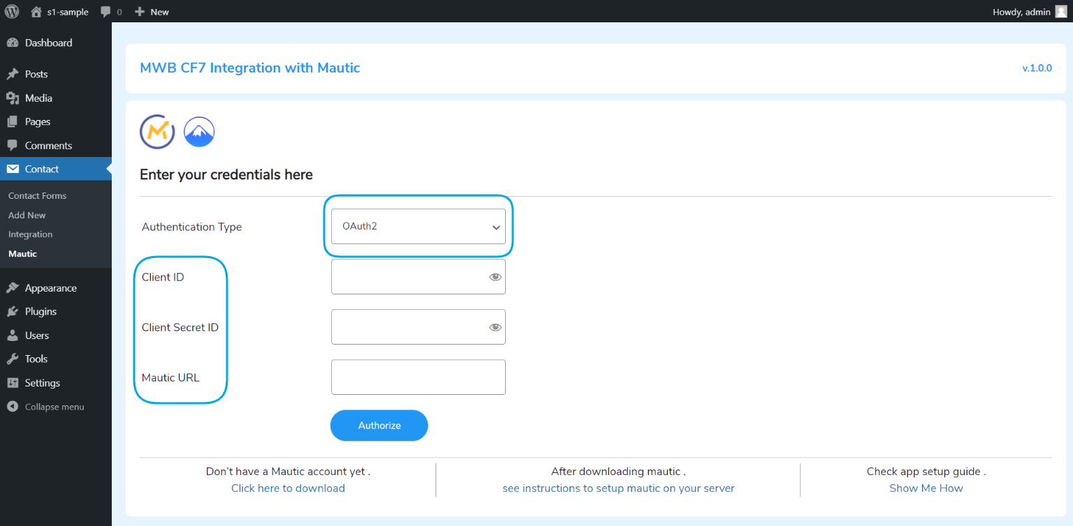 Authentication Type - OAuth2