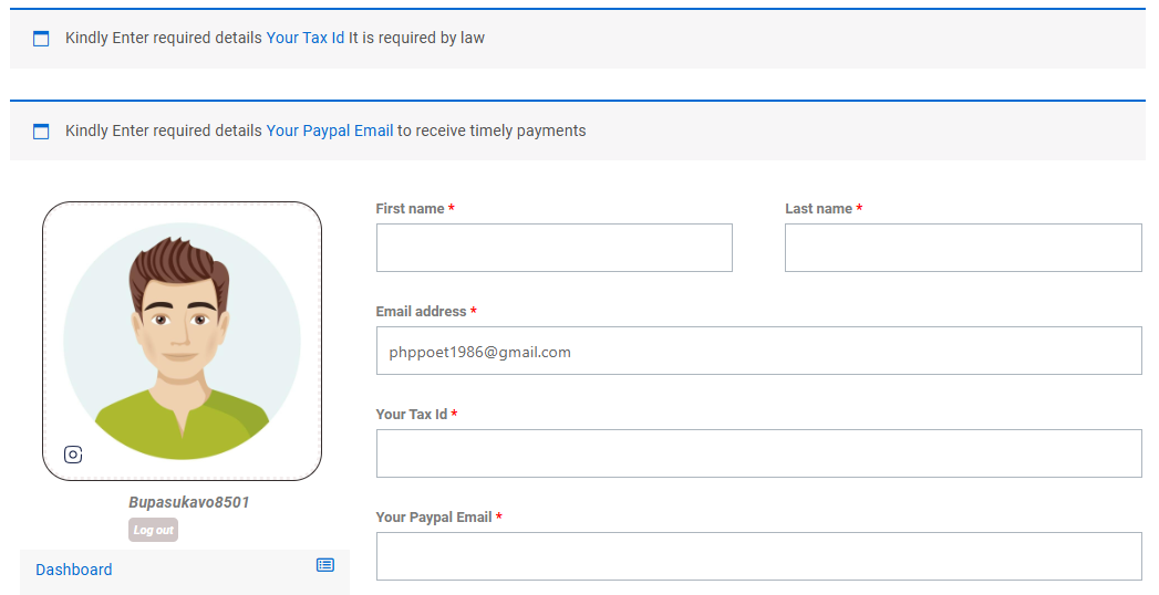My Account Custom Fields For WooCommerce