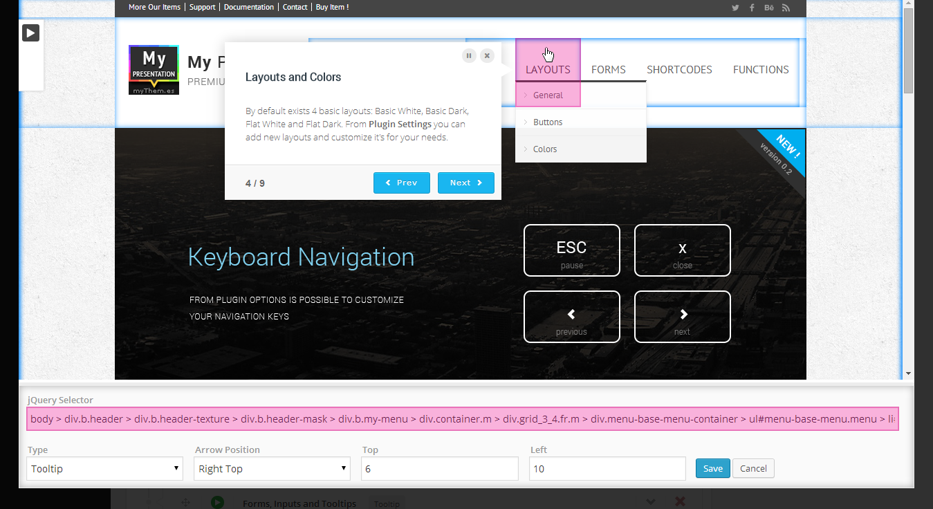 Visual Attach Tooltip to the HTML Elements.